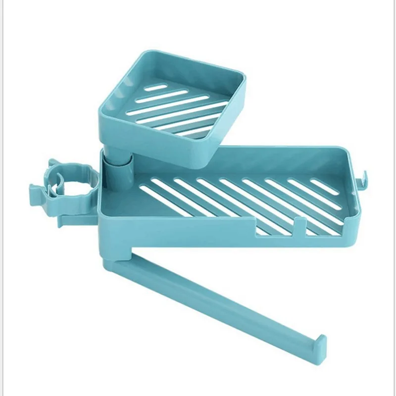 

Bathroom Double Hook Sink Hanging Storage Rack Holder Iron Faucet Clip Dishcloth Clip Shelf Drain Dry Towel Organizer KitchenM