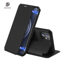 for iphone 12 case flip cover 360%c2%b0 real full protection dux ducis skin x series luxury leather wallet case magnetic closure