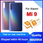 Замена заднего корпуса для Xiaomi Mi 9, задняя крышка аккумулятора, стеклянная клейкая наклейка с объективом камеры для Xiaomi Mi9, задняя крышка