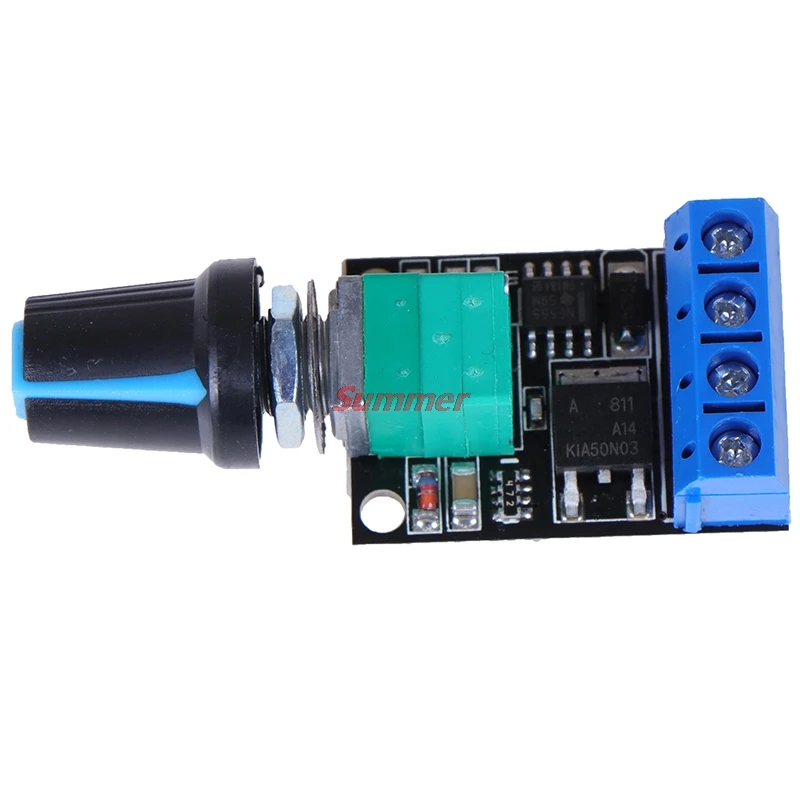 

New DC Motor Speed Governor PWM Stepless Speed Controller Regulator LED Dimming 5V-16V 10A Ultra High Linearity Band Switch