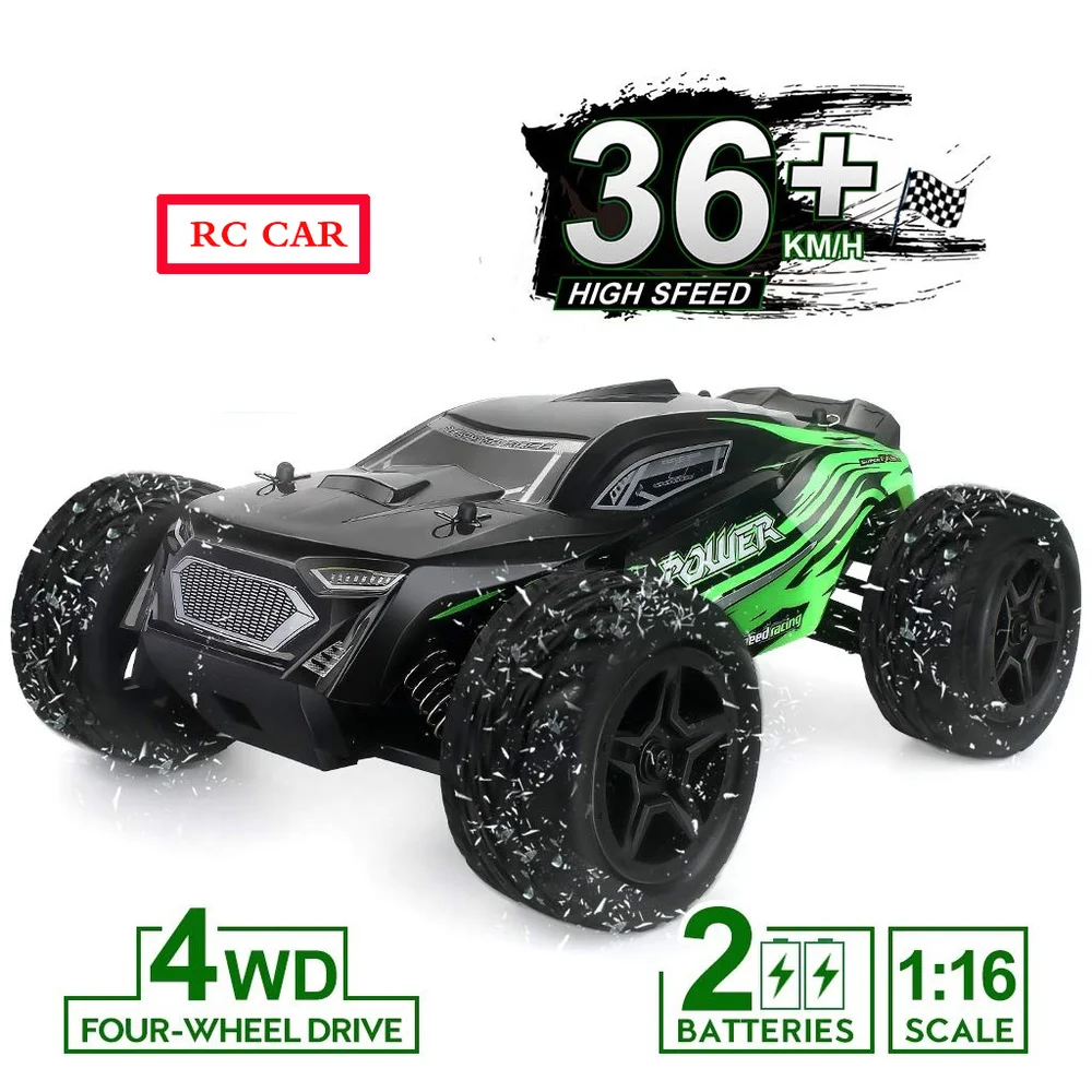 1:16 масштаб 4WD Радиоуправляемый внедорожный 2 4 ГГц скоростной гоночный автомобиль