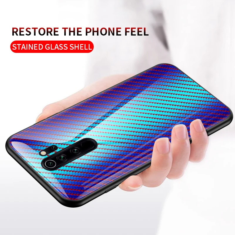 Чехол для Xiaomi Redmi Note 8 Pro чехол с градиентом задняя крышка из закаленного стекла