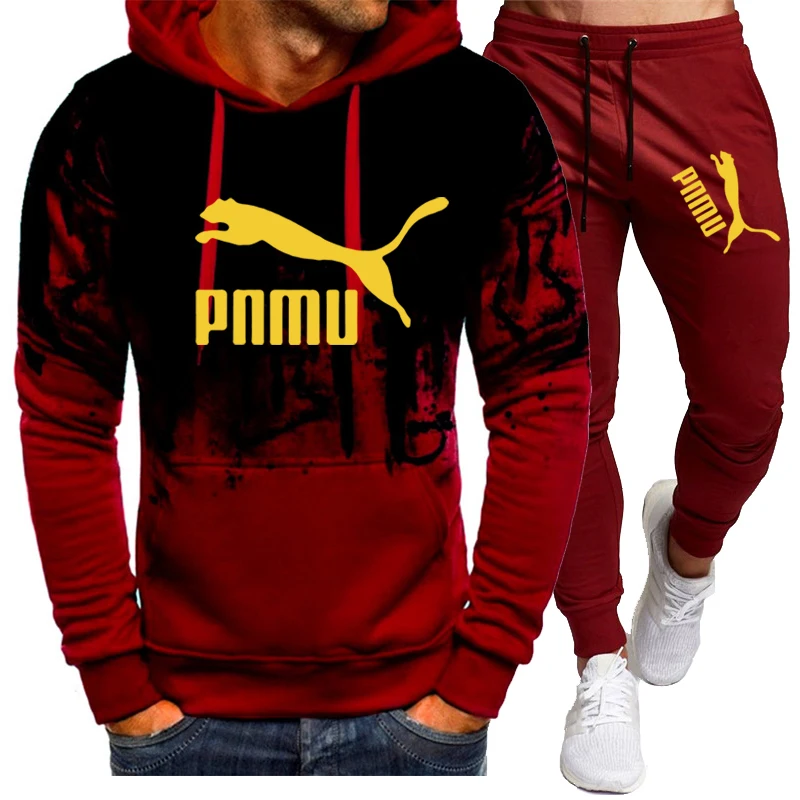 

Spring Summer Thin Men's Tracksuit 2 Pieces Set Hoodies+Pants Sport Suits Men Sweatshirt Hoodies Men's Clothing Sets Sportswear