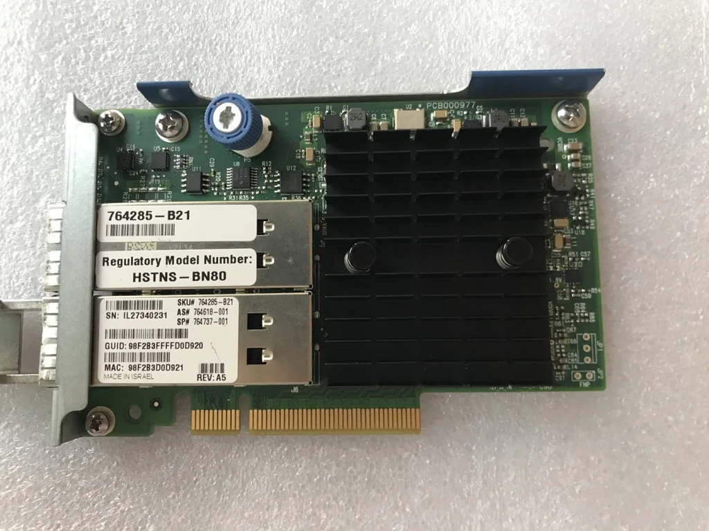 

HSTNS-BN80 764285-B21 10GB 2-портовый 544FLR-QSFP адаптер 544 + FLR-QSFP 764285-B21 764618-001 764737-001