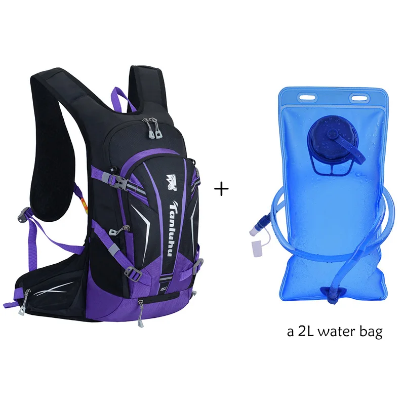 purple 1 25л Водонепроницаемый дышащий велосипедный рюкзак для спорта на открытом воздухе, альпинизма, дорожная сумка для мужчин и женщин, походный рюкзак контрастного цвета - Цвет: purple 1