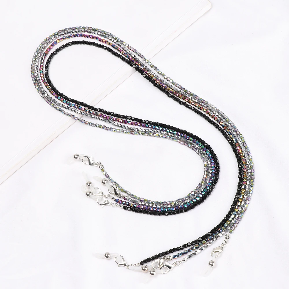 70 см украшенные стразами Симпатичные туфли цепочка для солнцезащитных очков