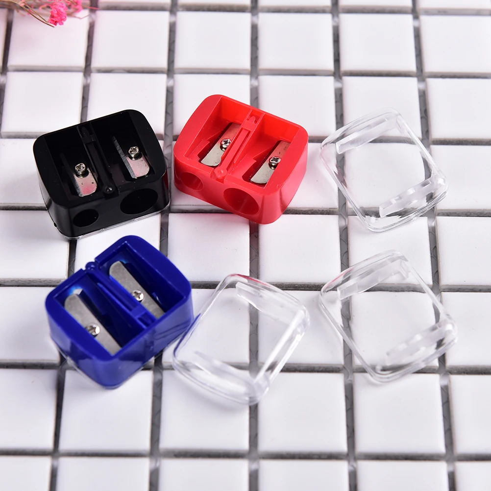 

1PC Cosmetic Sharpener Pencil Sharpener Double Holes For Cosmetic Brush / Eyeliner Pencil / Makeup Pencil