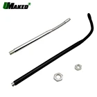 2 шт. светодиодный гусиная шея, 35 40 50 см MMHard Pipe + мягкий гибкий металлический держатель M8 + M10 Железный шланг, Универсальный мягкий светильник, трубчатые трубки