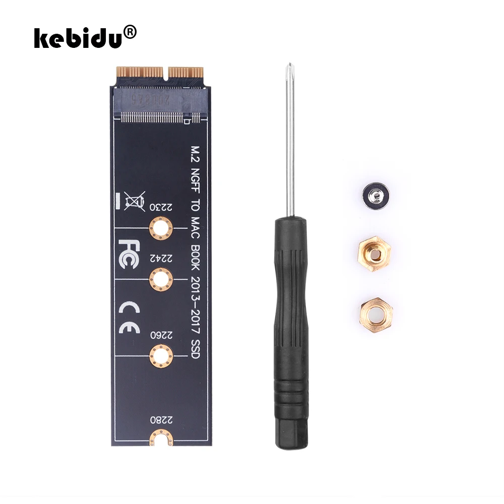 Kebidu M.2 NVME для MAC SSD жесткий диск Адаптер платы A1465 A1466 A1398 A1502 / AHCI комплект обновления