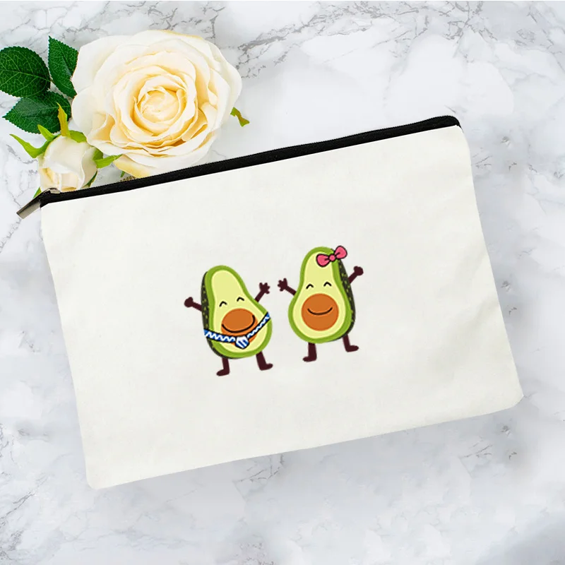 

Avocado Cosmetic Bag for Makeup Mini Storage Pouch Women's Make Up Handbags Organizer Bags Travel Woman Pencil Cases
