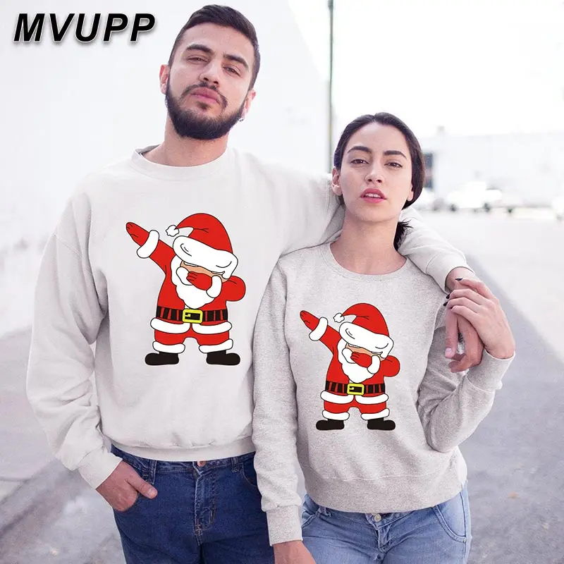 Рождественские одинаковые наряды с Санта Клаусом Забавный принт героями