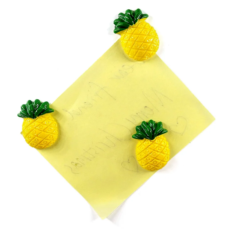 10 шт. магниты на холодильник с ананасом мультяшная модель наклейки доску