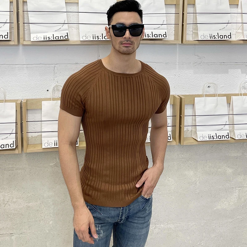 2021 Весна и лето новый продукт реглан рукав круглый вырез эластичная футболка с