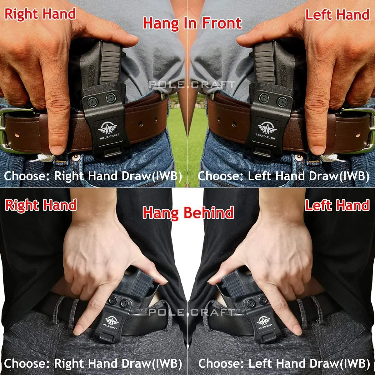 Кобура Glock 19 IWB Kydex кобура под заказ: 19X / 23 25 32 45 (Gen 3 4 5) пистолет | Спорт и развлечения