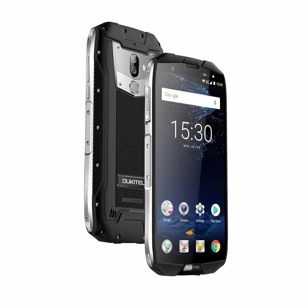 Смартфон OUKITEL WP5000 5 7-дюймовый экран водонепроницаемый Android 7 1 Восьмиядерный Helio P25 6