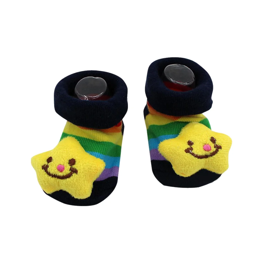 Style 1 Игрушечные нескользящие носки для девочек, носки-тапочки для маленьких девочек, мягкие носки для новорожденных с милым Кроликом, Размеры S(0-12 M), носки для новорожденных девочек - Цвет: Style 1