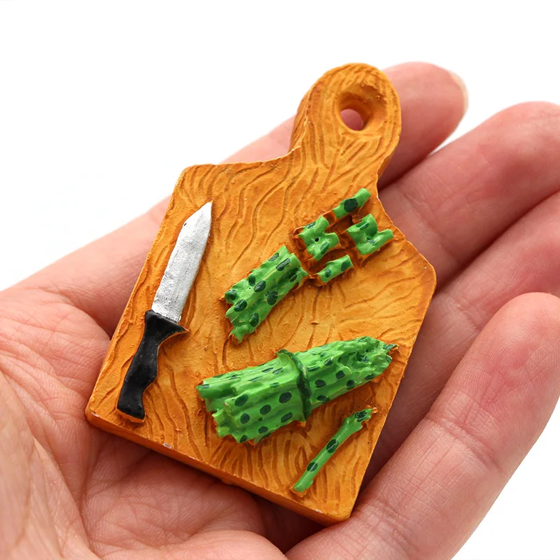 Модель еды 3D фотокофемашина томатный краб хлеб банан магниты на холодильник