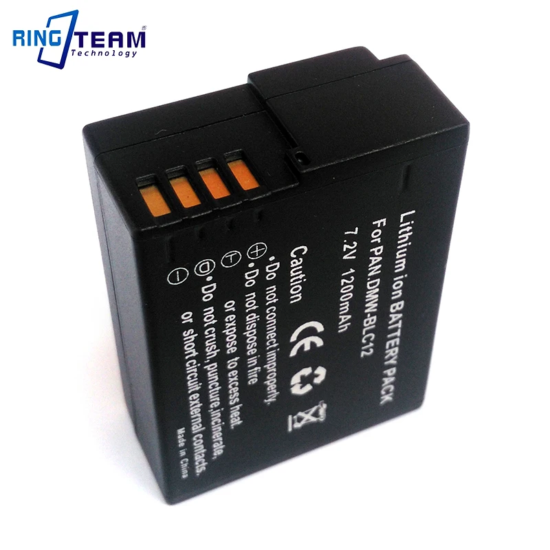 

1200mAh Lithium Battery DMW-BLC12E DMW-DCC8 for Panasonic Lumix DMC-FZ1000 FZ200 FZ200G FZ200K G6 G6KK GH2