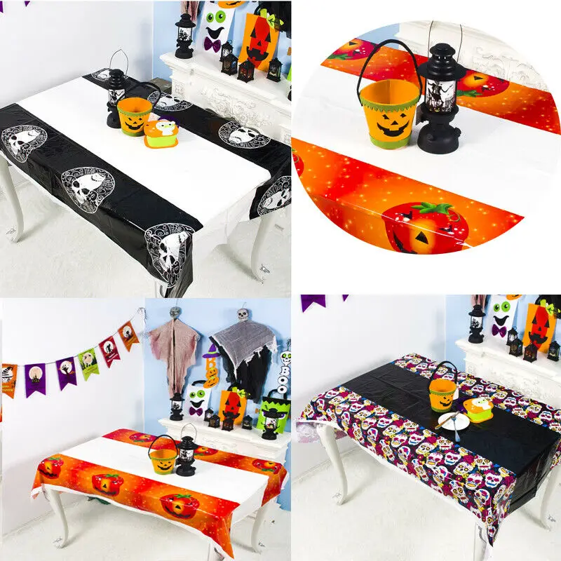 2020 украшение на Хэллоуин кружевная паутина Череп призрак веб-скатерть скатерть