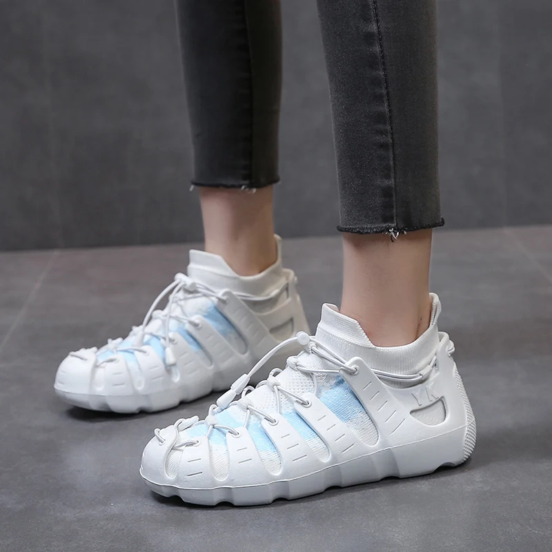 

2020 Women Shoes Summer White Sneakers Basket Femme Super Light Vulcanized Shoes Female Mesh Sneakers Women Casual Shoe