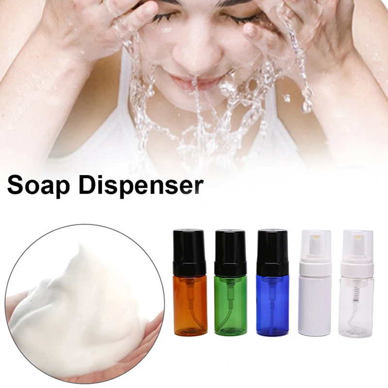 

1Pc 100ml Plastic Foam Pump Bottle Empty Face Eyelashes Cosmetic Bottle Cleaner Soap Dispenser Foam Bottle