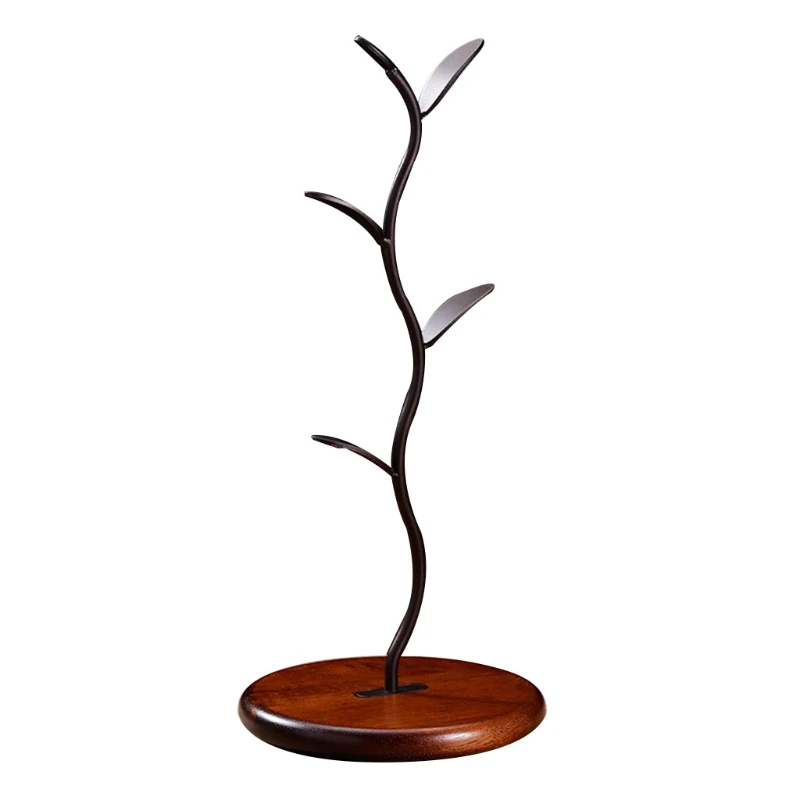 

K3NA 4 Hooks Mug Holder Stand Coffee Tea Cup Storage Holders Home Kitchen Hotel Tabletop Bar Counter Display Rack Supplies