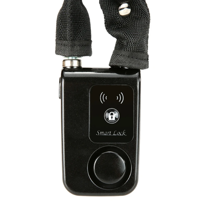 

Black Smart Chain Lock 80Cm Smart Waterproof Bluetooth Lock 110Db Latest Anti Theft Alarm Keyless Phone App Control Lock Access