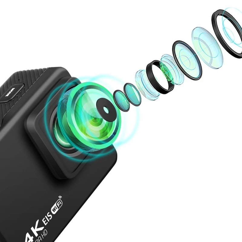 

Action Camera Ultra HD 4K 2.0 inch LCD 30M Underwater Waterproof Helmet Camera Sport Camera with Mounts and Accessories