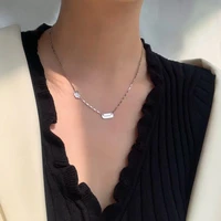 livvy silver color lucky letters pendant necklace for women minimalist fashion party jewelry trendy neck accessories