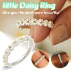 Кольца женские маленькие кольцо с маргариткой с модным милым темпераментом, Универсальное кольцо, бесплатная доставка