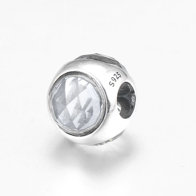 Горячая распродажа Сияющих кубического циркония Естественная магия 925 Стерлинговое серебро Бусы Кристальные водяные капли Подходят для браслетов LYNACCS Charms Изготовление ювелирных изделий.