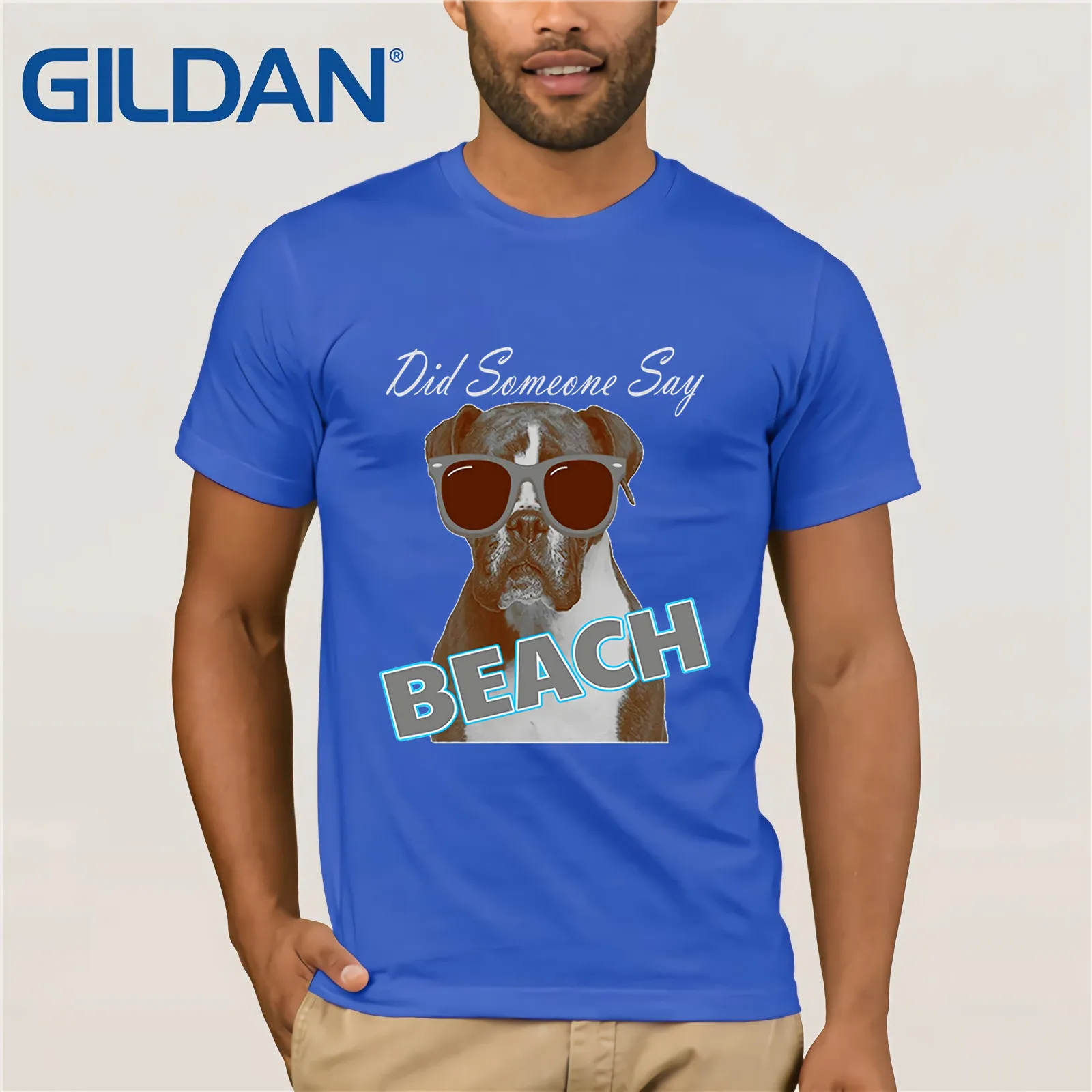 Крутые боксеры с солнцезащитными очками-пляжная летняя модная мужская футболка