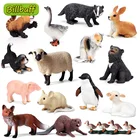 2021 дикие джунгли зоопарк, модели животных ABS фигурки героев Тигр Панда Лев панда, Коллекция Модель коала обучающие игрушки для детей