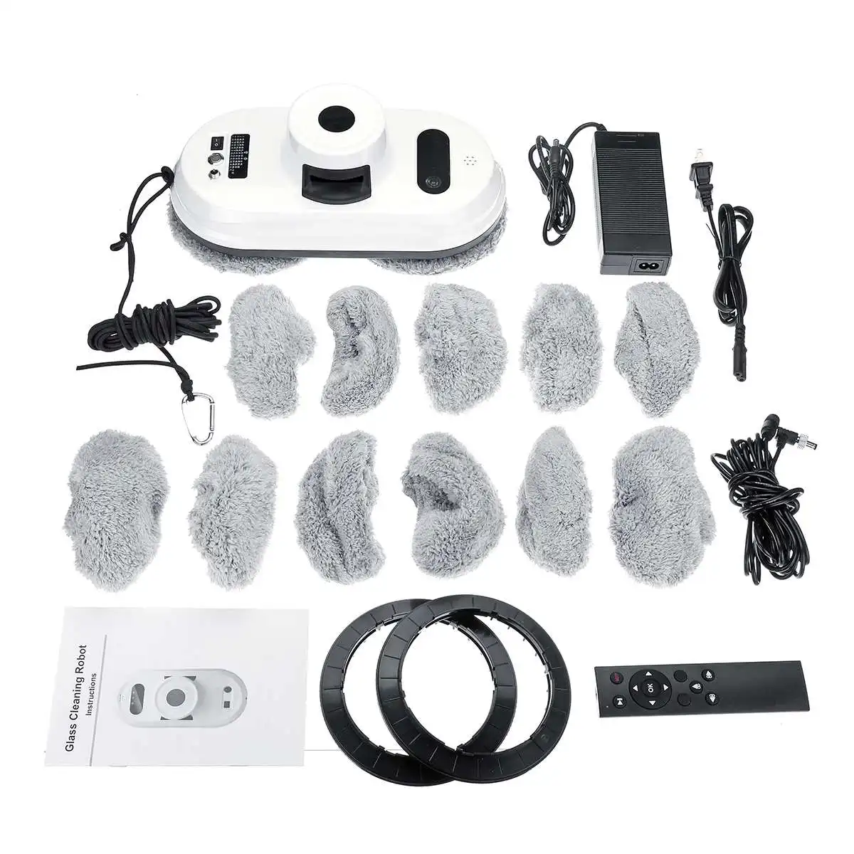 

Window Cleaning Robot X5 with 14 Cloths Window Robot Vacuum Cleaner Electric Remote Control Magnetic Brush for Window Cleaning