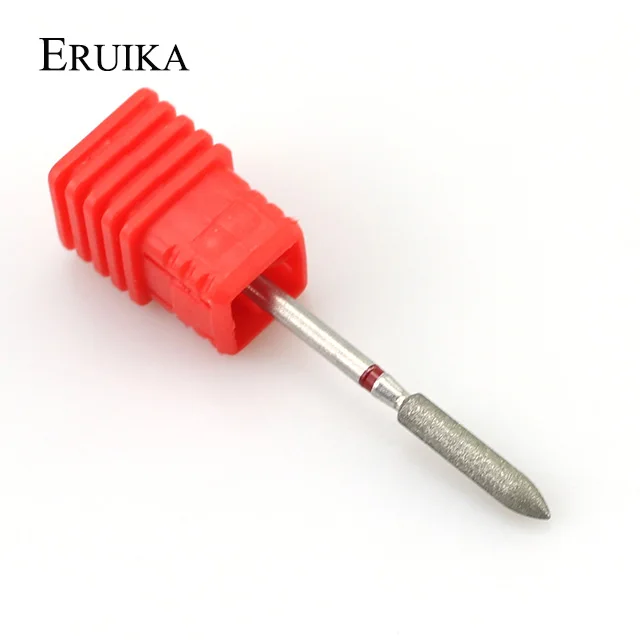 ERUIKA 1 шт. Алмазная фреза для ногтей красная пилка Маникюрные наконечники