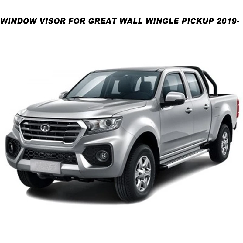 

Side Window Visors For GREAT WALL WINGLE PICKUP 2019 2020 2021 Smoke Weathershields Sun Rain Deflectors SUNZ