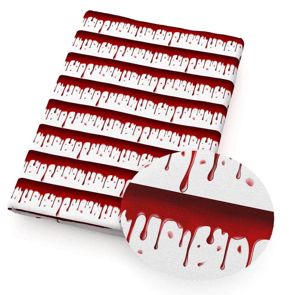 Летучая мышь скелет кровавая бушка полиэстер хлопок искусственная ткань для