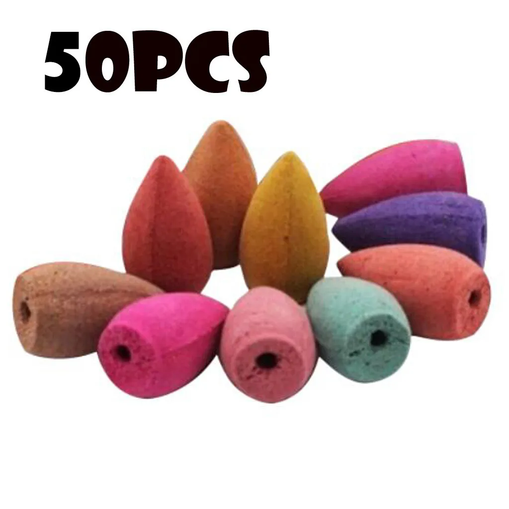 

50/20/100pcs Wholesale Bulk Indian Lavender Jasmine Incense Cone Deodorant Lemon Sandalwood Peony Room Incense Dropshipping #M