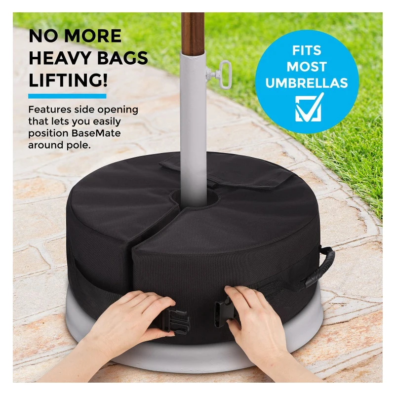 Открытый патио зонтик базовый вес мешок всепогодный ветрозащитный сверхмощный