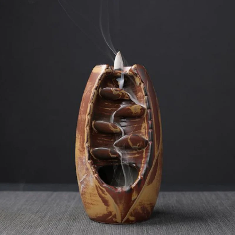 JOYLIVE горы Road Ладан Watherfall курильница с обратным потоком горелки Керамика