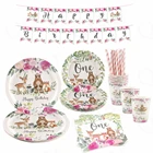 QIFU джунгли посуда в виде животных набор диких один день рождения Декор дети Джунгли Лес сафари Тема Вечеринка Декор детский душ Декор