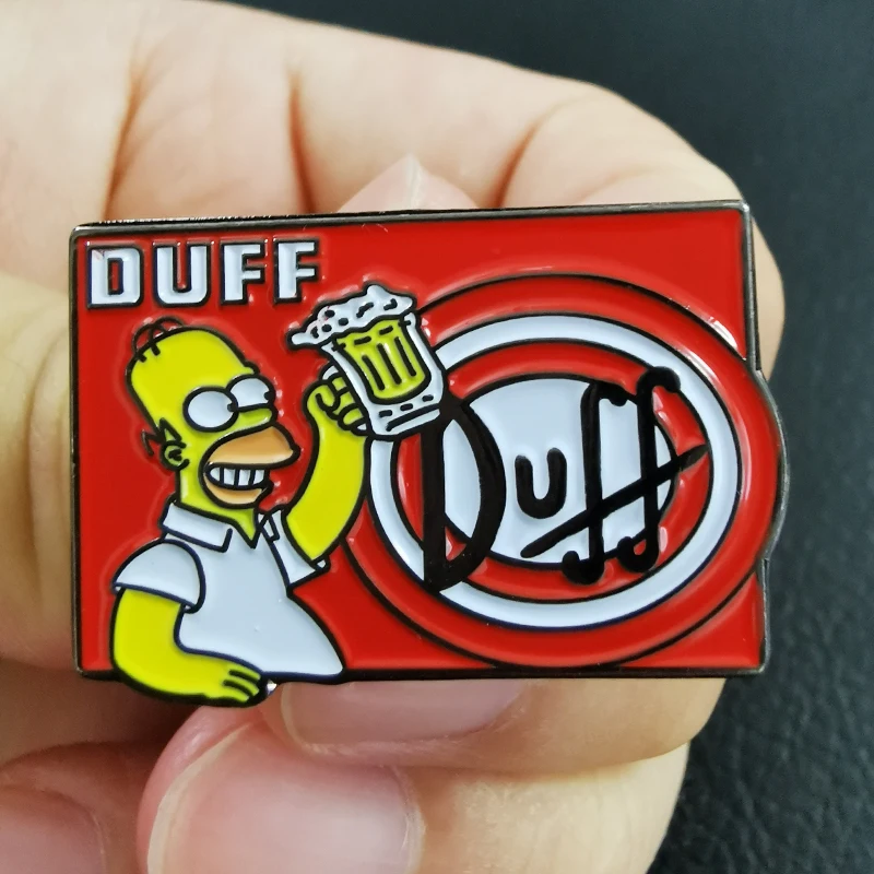 Гомер Duff пиво Lover эмали штырь в американском стиле с сериалов значок смешной