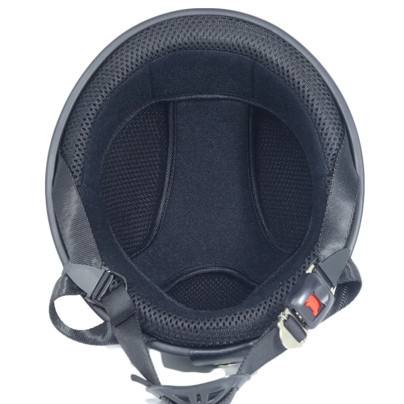 Мотоциклетный шлем Арбузного цвета ретро с полулицевой поверхностью винтажный в