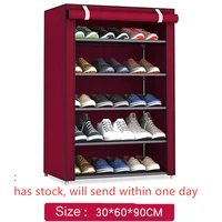 big sale non woven fabric storage shoe rack assemble shoes shelf diy home furniture