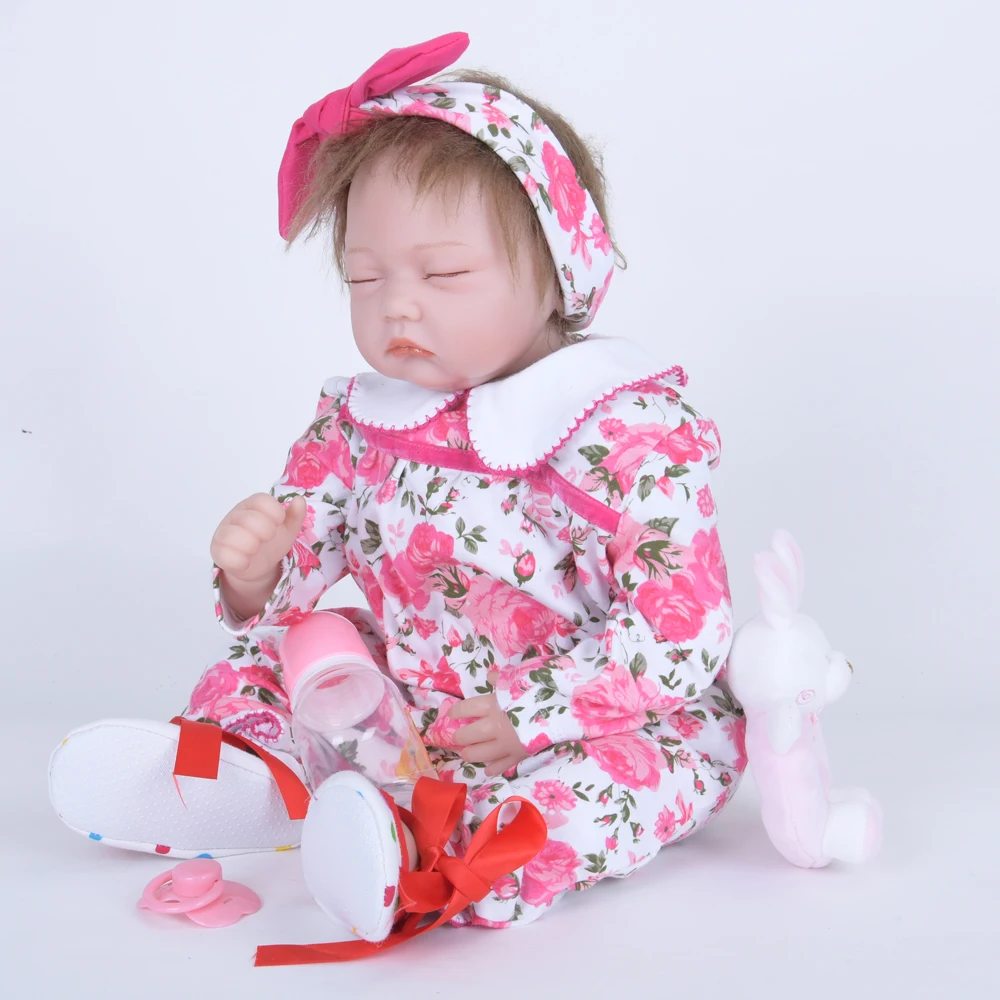 22 &quot55 см классическая популярная Реалистичная укоренившая мохер кукла для