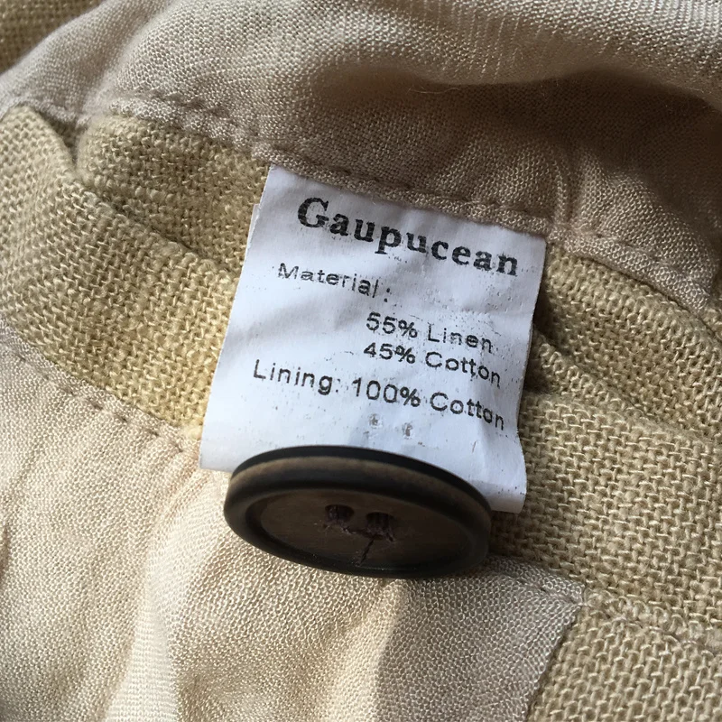 

55% Linen 45% Cotton Breathable Anti-static Cool Man Suit Jacket Quality Casual Male Spring Autumn Single Breasted Men Blazer