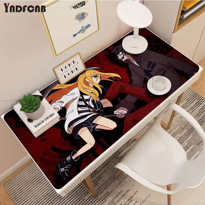 

Anime Angels Of Death Cute Rubber Mouse Durable Desktop Mousepad Size For Large Edge Locking Speed Version Game Keyboard Pad