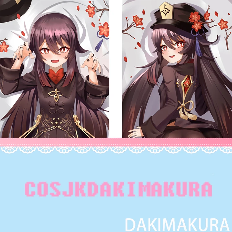 

Genshin Impact Hu Tao Anime Game Female Dakimakura Body Hugging Pillow Cover Otaku Pillow Case High Quality Cosplay Xmas Gifts