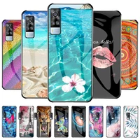 luxury tempered glass case for vivo y31 2021 cases silicone bumper fundas for vivo y31 y51 2020 full protection cover coque bags