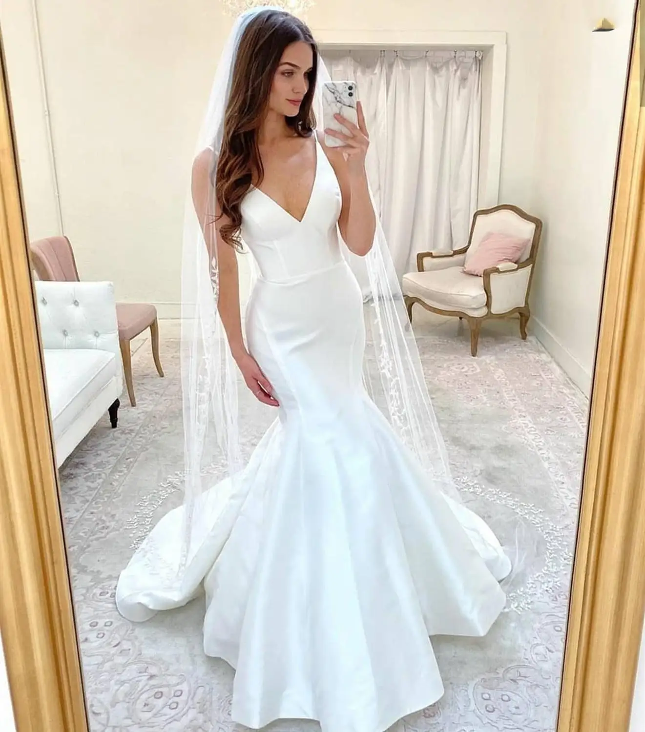 

2020 mermaid satin wedding dress mermaid fishtail women bridal gowns princess vestido branco curto elegant white elegant
